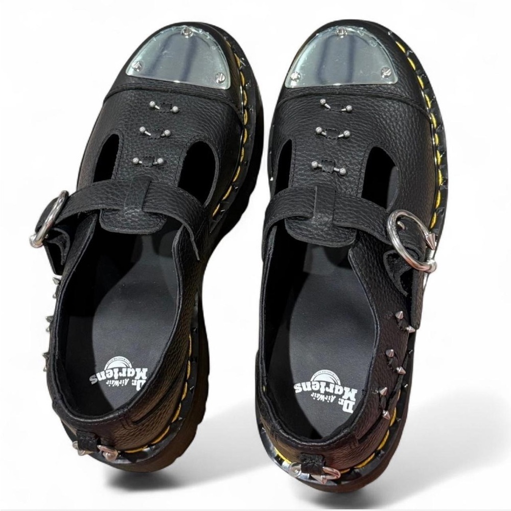 Dr. Martens Bethan Mary Jane Platform Piercing Shoes Leather New in Box Grunge - Picture 8 of 12